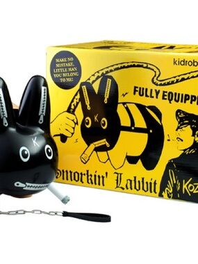 BNIB Limited Edition Frank Kozik x kidrobot Bondage 10-inch Smorkin’ Labbit